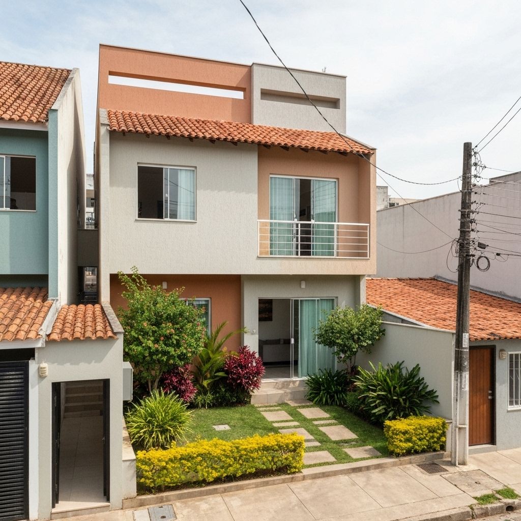 Casa urbana brasileira compacta