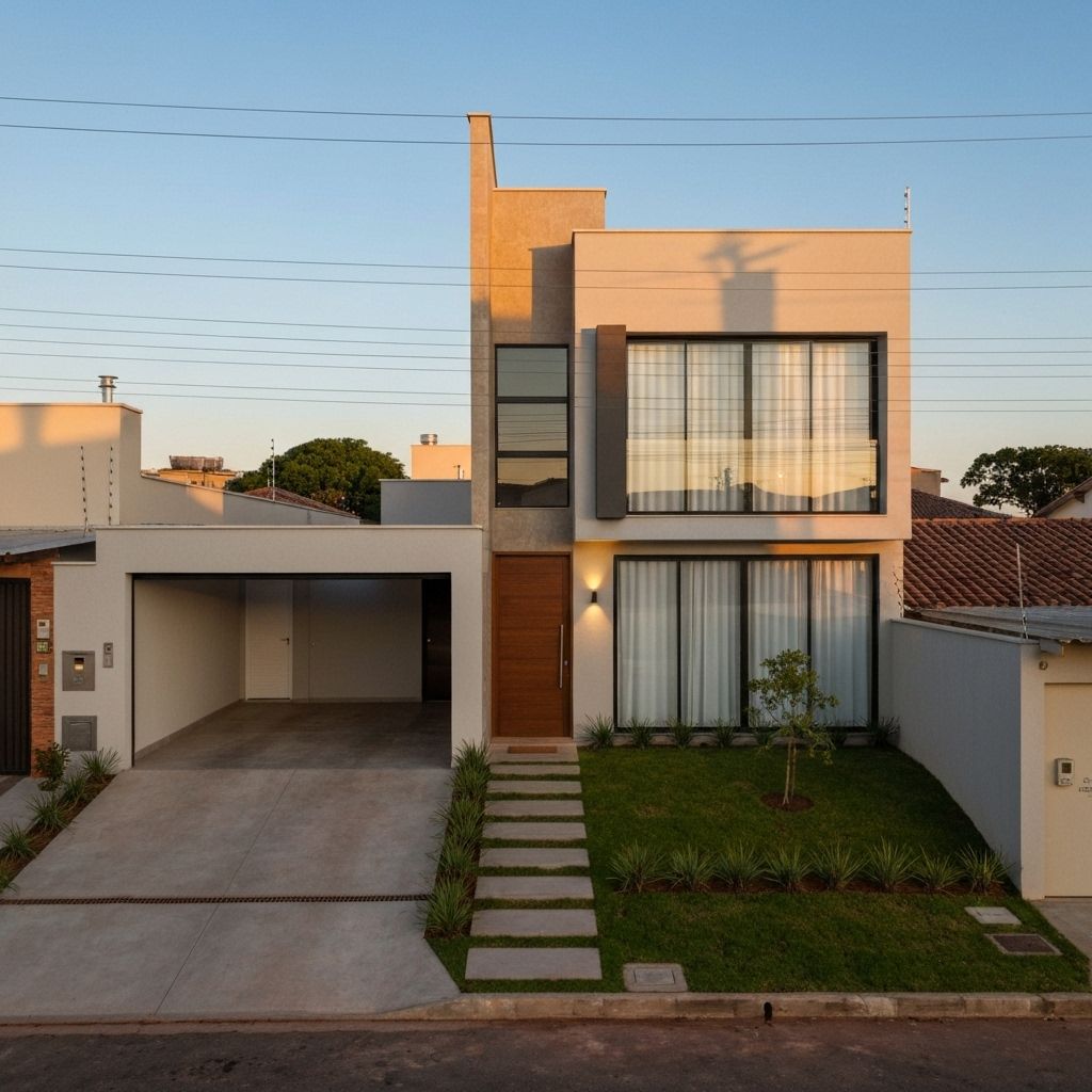 Casa urbana brasileira contemporânea