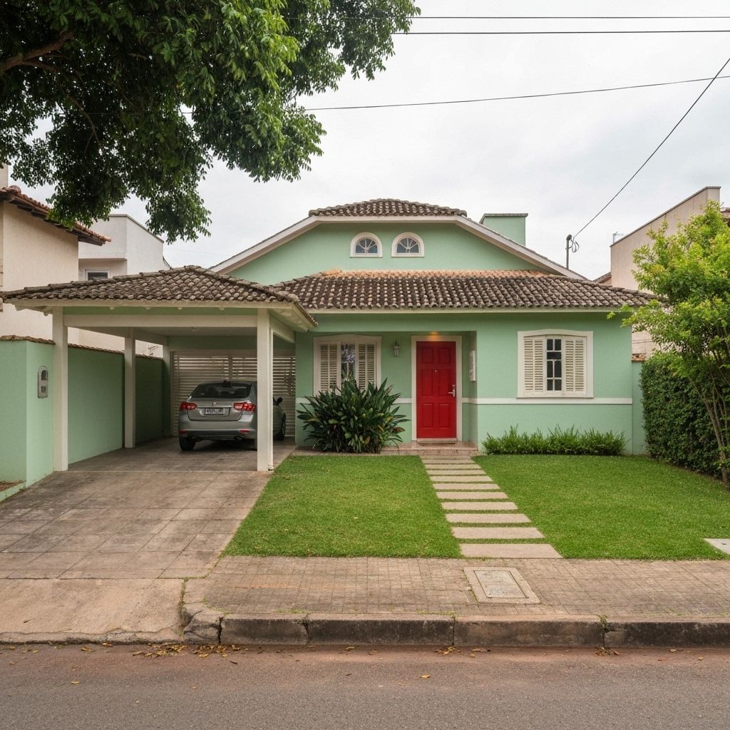 Casa urbana brasileira familiar