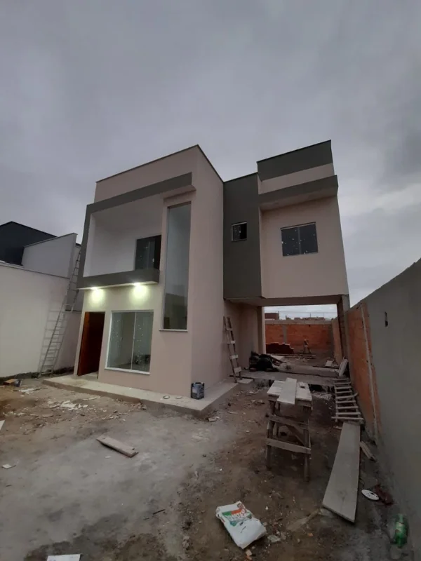 Casa em construção moderna