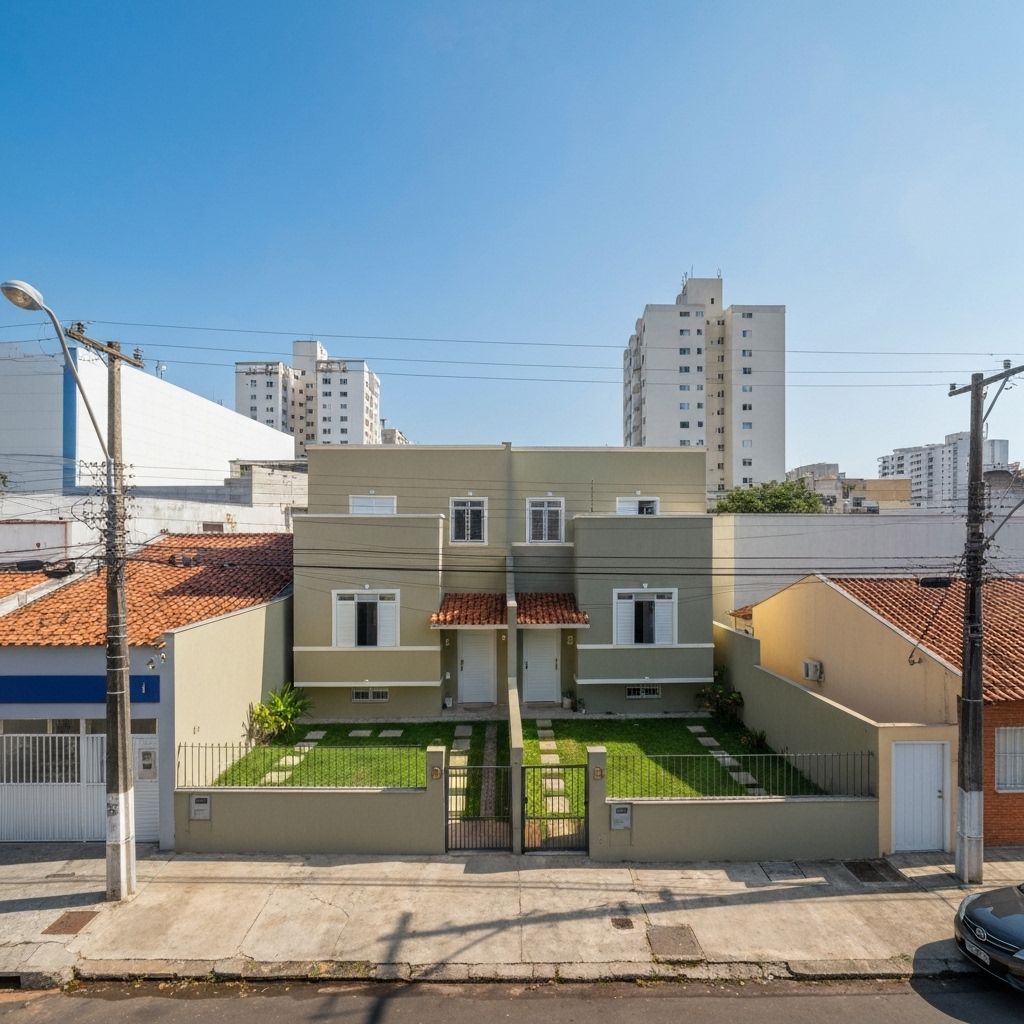 Casa urbana brasileira para investimento